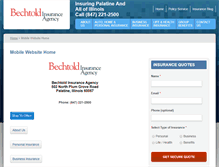 Tablet Screenshot of bechtoldinsurance.com